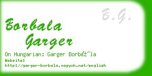 borbala garger business card